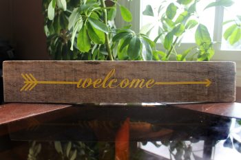 Welcome sign